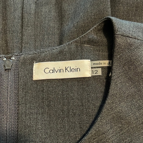 Gray Calvin Klein sleeveless dress size 12 - Picture 3 of 9